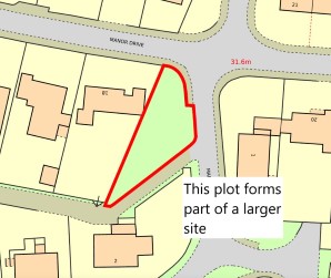 Property for Auction in London - Land On The South Side Of Manor Drive, Taunton, Somerset, TA1 4RS