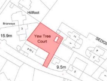 Property for Auction in Cumbria - Garden Land at Yew Tree Court, Cart Lane, Grange-Over-Sands, Cumbria LA11 7AB