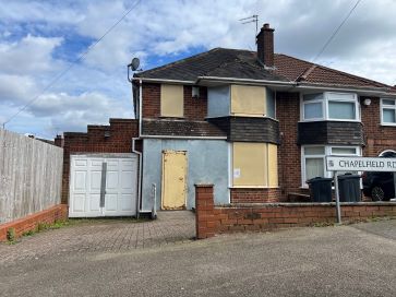 Property for Auction in Birmingham - 18 Chapelfield Road, Rednal, Birmingham, West Midlands B45 9NU